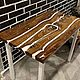 Обеденный стол. Столы. Wood-steel-1. Интернет-магазин Ярмарка Мастеров.  Фото №2