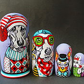 Куклы и игрушки handmade. Livemaster - original item Educational Toy Matryoshka Dogs. Handmade.
