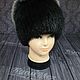 Fur hat made of muskrat fur.( Premium). Caps. kupimeh. Online shopping on My Livemaster.  Фото №2
