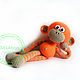 Knitted monkey. 42 cm. Stuffed Toys. GALAtoys. My Livemaster. Фото №5