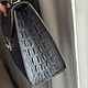 Классическая сумка из кожи крокодила. Классическая сумка. Chic bags. Ярмарка Мастеров.  Фото №5