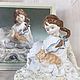 Винтаж: Девочка с котенком Статуэтка Royal Worcester. Статуэтки винтажные. Викторианская Роза. Интернет-магазин Ярмарка Мастеров.  Фото №2