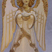 Дед Мороз из дерева расписной – купить на Ярмарке Мастеров – E9JIPRU ...