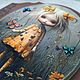 Вешалка ключница настенная Девочка с бабочкой Коричневый желтый. Вешалки и крючки. Позитив в Дом (Ольга) (pozitiv-podarki). Интернет-магазин Ярмарка Мастеров.  Фото №2