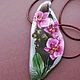 'Orchid'.Pendant painted. Pendants. Mila. Online shopping on My Livemaster.  Фото №2