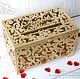Caja de boda de madera en color dorado, Chests, Dimitrovgrad,  Фото №1