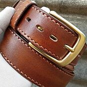 Аксессуары handmade. Livemaster - original item Men`s belt for jeans.Buffalo leather belt.. Handmade.