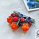 Brooch-pin 'Berry color'. Brooches. lilacdreams (LilacDreams). Online shopping on My Livemaster.  Фото №2