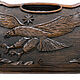 Backgammon carved 'eagle 3' large 60, Harutyunyan. Backgammon and checkers. H-Present more, than a gift!. Online shopping on My Livemaster.  Фото №2