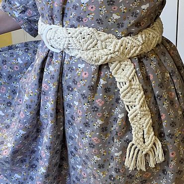 Аксессуары ручной работы. Ярмарка Мастеров - ручная работа Пояс макраме. Handmade.