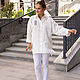 White Shirt in men's style size oversize linen with embroidery. Blouses. NATALINI. My Livemaster. Фото №13