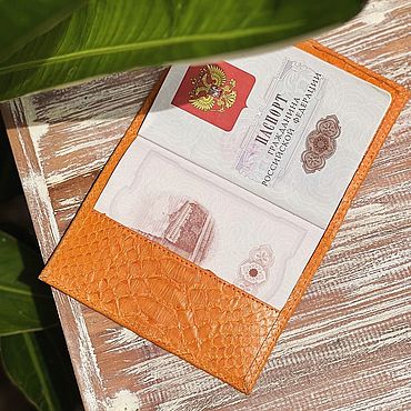 Сумки ручной работы. Ярмарка Мастеров - ручная работа Обложка на паспорт из натуральной кожи питона. Handmade.