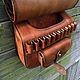 Hunting bag leather, yet feels mod.3. Gifts for hunters and fishers. Labour. My Livemaster. Фото №5