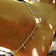 Браслет на ногу на цепочке из серебра 925 пробы, Украшения на ногу, Химки,  Фото №1