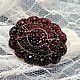 Винтаж: Старинная брошь с богемскими гранатами пиропами, 19 век. Броши винтажные. granatmagic. Ярмарка Мастеров.  Фото №4