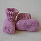 Pink knitted jumpsuit with hood and booties. Overall for children. 4 children-baby. My Livemaster. Фото №6