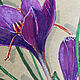 Раскраска антистресс ботаническая «Крокус №2.1» А3, Бумага для рисования, Москва,  Фото №1