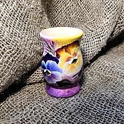 Посуда handmade. Livemaster - original item A Cup of Pansies.. Handmade.