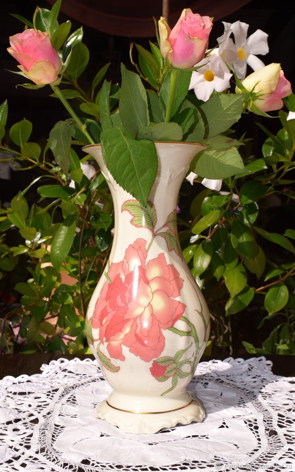 Винтаж ROSENTHAL, Pompadour(Rigoletto). Большая антикварная ваза купить на Ярмарке Мастеров