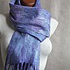 Заказать Шарф "Лавандовые поля" шерсть шелк войлок. Manonknits (Татьяна Жаворонкова). Ярмарка Мастеров. . Шарфы Фото №3