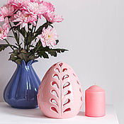 Сувениры и подарки handmade. Livemaster - original item Decorative egg (pink). Handmade.