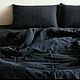Order Bed linen made of linen 'Graphite' - the Softest set. Mam Decor (  Dmitriy & Irina ). Livemaster. . Bedding sets Фото №3