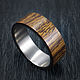 The ring of titanium and iron wood. Rings. asgdesign. My Livemaster. Фото №5