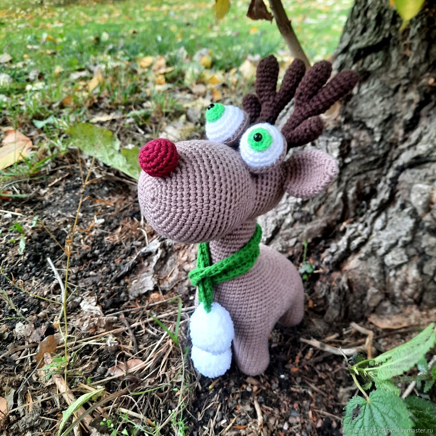 Новогодний Олень Амигуруми