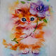 Painting of Kitty wool, A3. Pictures. Galina Ansiforova. Online shopping on My Livemaster.  Фото №2