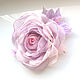 FABRIC FLOWERS. Chiffon rose.' Spring-VI primrose'. Brooches. fioridellavita. Online shopping on My Livemaster.  Фото №2