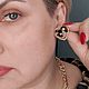 Серьги сердечки. Леопардовые серьги сердечки из бархата. Серьги-пусеты. Brooch-art БРОШИ СЕРЬГИ ОБОДКИ. Ярмарка Мастеров.  Фото №5