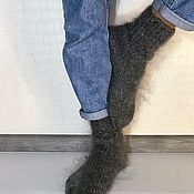 Аксессуары handmade. Livemaster - original item Men`s down socks. Handmade.