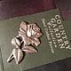 Винтаж: Брошь Оловянная Роза Country Garden collection England hand made. Броши винтажные. Vintage Rоmance (marina-fox). Ярмарка Мастеров.  Фото №6