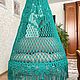 Подвесной гамак-шатёр. Гамаки. Makramegulnaz. Интернет-магазин Ярмарка Мастеров.  Фото №2