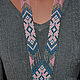 Order gerdan (gaitan) of beads 'denim pattern'. Slava. Livemaster. . Necklace Фото №3