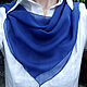 Silk Handkerchief #Blue Blue handkerchief Batik silk 100%. Shawls1. Silk Batik Watercolor ..VikoBatik... Online shopping on My Livemaster.  Фото №2