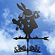 Weather vane on the roof ' Rabbit', Vane, Ivanovo,  Фото №1