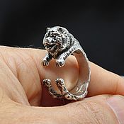 Украшения ручной работы. Ярмарка Мастеров - ручная работа Chow Chow Silver Ring, Sterling Silver Rings Of Dog Breeds. Handmade.