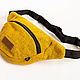 Nevari 2.0 hemp belt bag, yellow. Waist Bag. Hemp bags and yarn | Alyona Larina (hempforlife). My Livemaster. Фото №4
