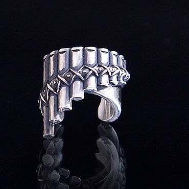 Украшения ручной работы. Ярмарка Мастеров - ручная работа Кафф флейта Пана. Handmade.