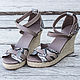 Women's sandals made of genuine Python leather Vicky . Leather shoes, Shoes, Denpasar,  Фото №1