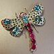 Order Dragonfly brooch 'Summer' with topaz and rubies. SELENA. Livemaster. . Brooches Фото №3