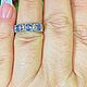 Ring with natural tanzanites 'Melody' (17). Rings. podval (podval). My Livemaster. Фото №6