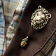 Brooch needle: ' Lion ' lion, sculpture, modern. Stick pin. House Of The Moon Dew. My Livemaster. Фото №6
