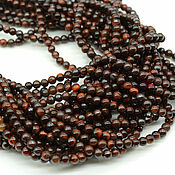 Материалы для творчества handmade. Livemaster - original item Copy of Tiger eye 4 mm, smooth ball, natural stone beads. Handmade.