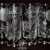 Посуда handmade. Livemaster - original item Japan. Set of wine glasses.. Handmade.