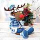 Олень Рудольф. Мягкие игрушки. Juliacrochettoys. Ярмарка Мастеров.  Фото №4