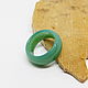 Green agate ring, chalcedony 18.75 R-R. Rings. Selberiya shop. Online shopping on My Livemaster.  Фото №2