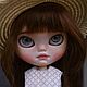 Кукла Блайз (Blythe Doll) custom, ooak doll, с коричневыми волосами. Кукла Кастом. Blythe Dolls by Elena Khromova. Ярмарка Мастеров.  Фото №5
