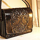 Leather bag 'Briefcase A4' - black. Brief case. schwanzchen. My Livemaster. Фото №4
